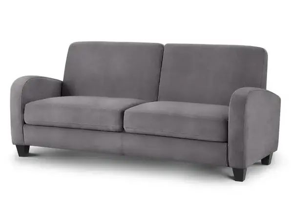 image of Julian Bowen Vivo Dusk Grey Chenille 3 Seater Sofa