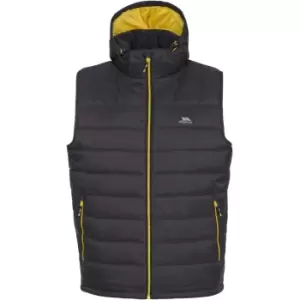 Image of Trespass Mens Franklyn Padded Warm Hooded Insulated Bodywarmer Gilet L- Chest 41-43' (104-109cm)