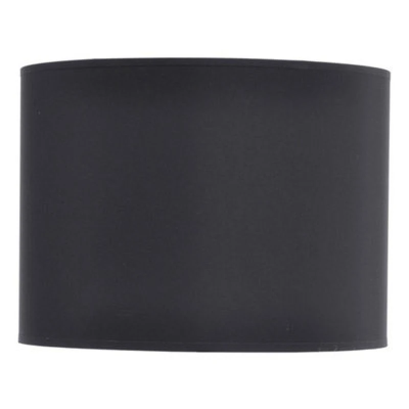Image of Buttercup Farm Lined Drum Lampshade - Fabric/viscose/polyamide Fram - L41 X W41 X H30 Cm - Black/silver