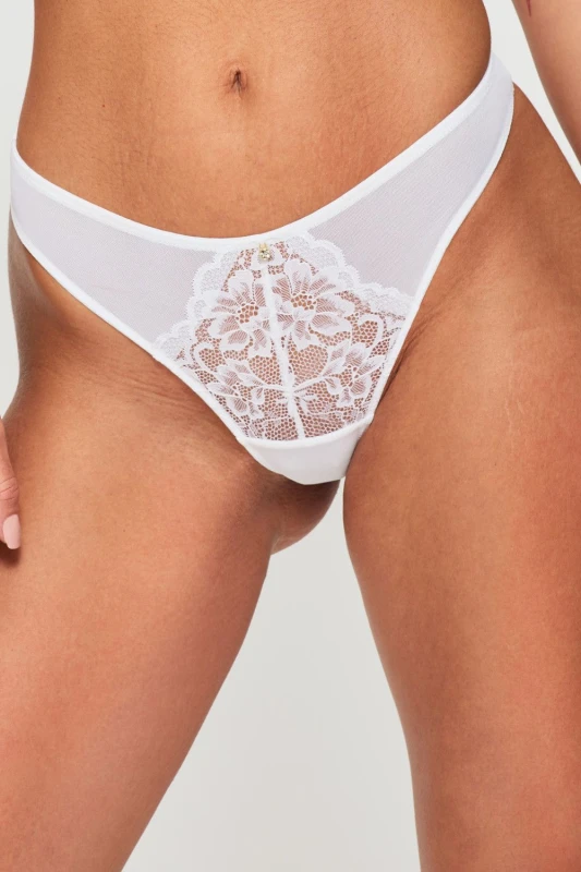 Image of Ann Summers Sexy Lace 3 Pack Thongs White