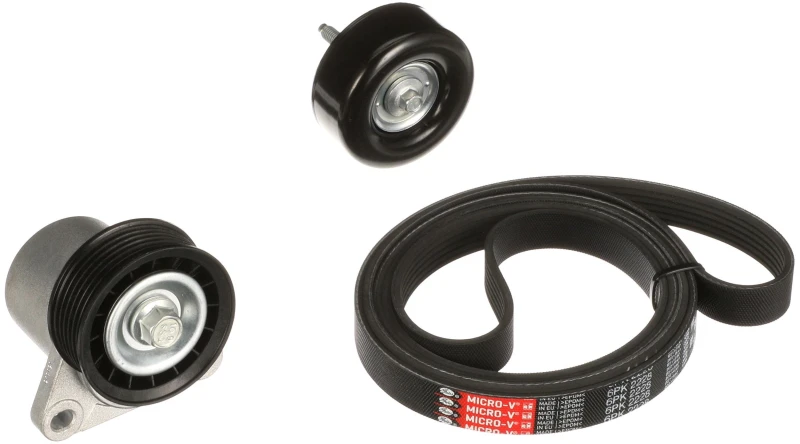Image of GATES K016PK2228 V-ribbed belt set Micro-V Stretch Fit V-Ribbed Belt Set (542)
