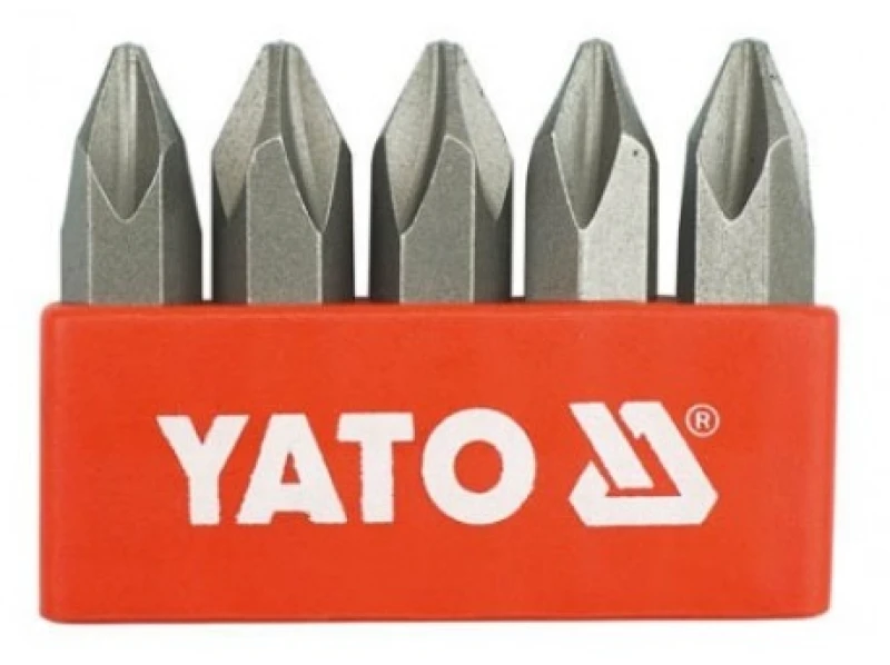 Image of YATO YT-2810 Screwdriver Bit Set Number of tools: 5 Chrome Vanadium Steel Screwdriver Bit Set (6625)
