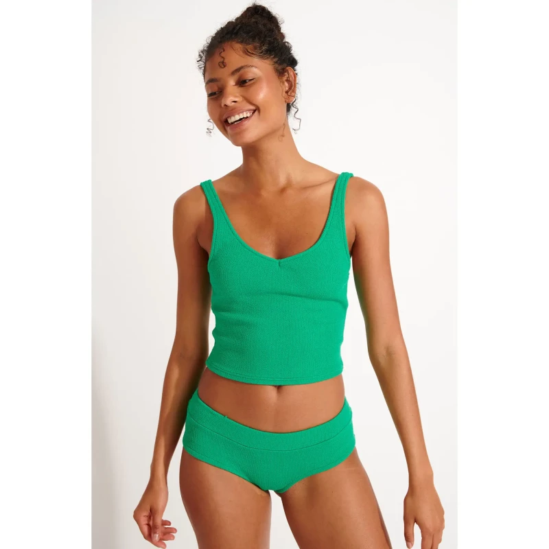 Image of banana moon 2 Piece swimsuit For Her Banana Moon Tiamo Scrunchy Vert Female XS