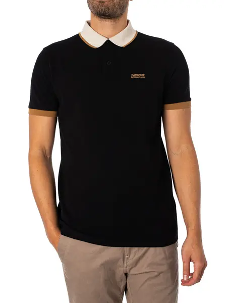 Barbour International Howall Polo Shirt Black S