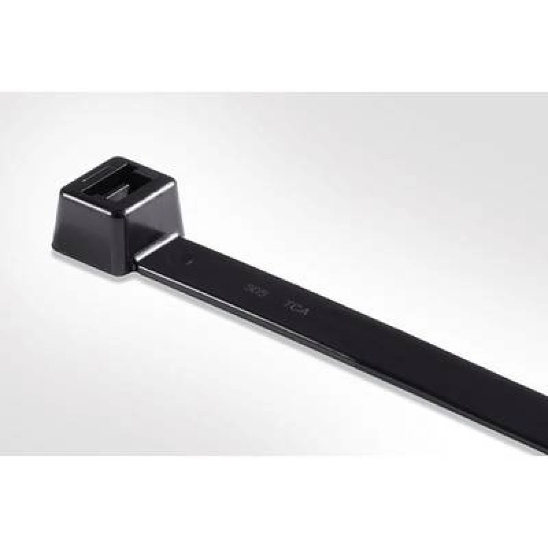 Image of HellermannTyton HellermannTyton 111-60160 LK2A-PA66W-BK Cable tie 270 mm 4.60 mm Black UV-proof 100 pc(s) 111-60160