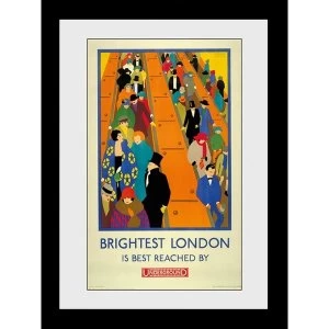 image of Transport For London Brightest London 60 x 80 Framed Collector Print