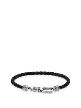 image of Thomas Sabo Lobster Clasp Leather Strap Bracelet