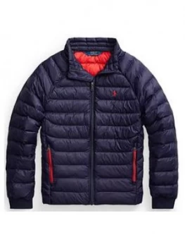 Image of Ralph Lauren Boys Classic Packable Padded Jacket - Navy, Size Age: 8 Years, S