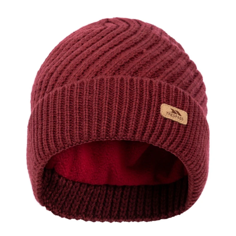 Image of Trespass Twisted Knitted Beanie Red female