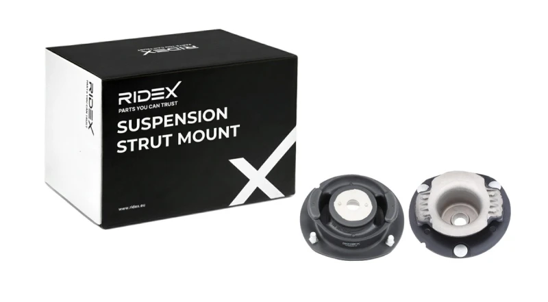 Image of RIDEX 1180S0819 Top strut mount Front Axle, without bearing Suspension Strut Support Bearing (1180)