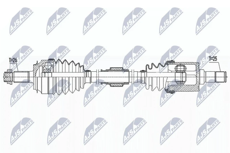 Image of NTY Drive shaft NTY NPW-HD-092