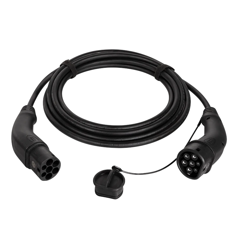 Image of LogiLink EV charging cable. Type 2. 3-phase. 20 A. 11 kW. 10 m