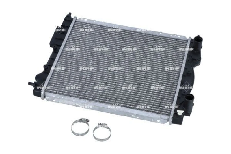 Image of NRF 58934 Engine radiator EASY FIT Brazed cooling fins, Aluminium, with mounting parts Aluminium Radiator,engine cooling (470)