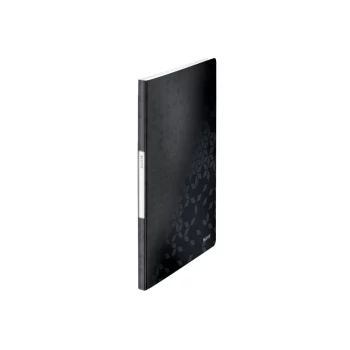 Image of WOW Display Book Polypropylene 20 Pockets 40 Sheet Capacity A4. Black - Outer Carton of 10