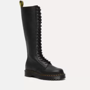 Image of Dr. Martens Womens 1B60 Bex Leather 20-Eye Zip Boots - UK 4