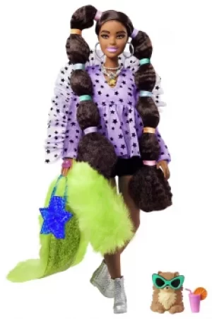 Image of Barbie Extra Doll with Bobble Pigtails and Pet Pomeranian
