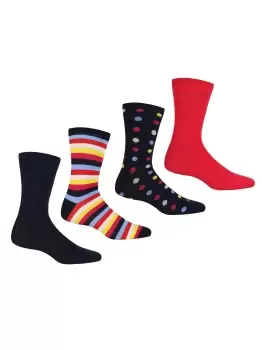 Image of 'Lifestyle' Cotton-Blend 4 Pair Socks
