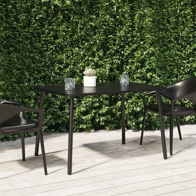 Image of JINLEFU Jinlefu - Garden Table Anthracite 110x80x71cm Steel vidaXL JRVDZX-362739_DE