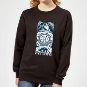 image of Moana Star Reader Womens Sweatshirt - Black