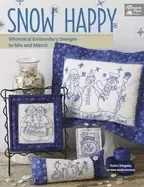 Image of snow happy whimsical embroidery designs to mix and match