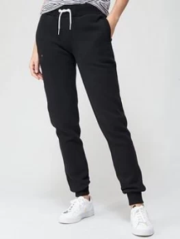 Image of Superdry Orange Label Jogger - Black, Size 8, Women