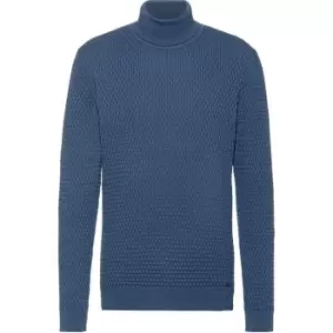 image of Hugo Smati Turtleneck Jumper - Blue