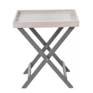 Image of Florenity Grigio Folding Butler Tray - Grey