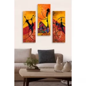 Image of MDF0012 Multicolor Decorative MDF Painting (3 Pieces)