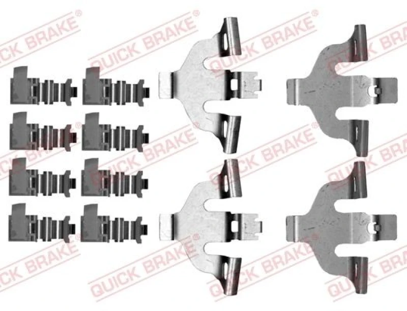 Image of QUICK BRAKE Brake pad fitting kit QUICK BRAKE 109-0092