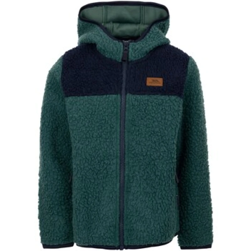 Image of Trespass Lindenn Fleece Jacket in Lime Size: 5-6 Years Lime Unisex 5-6 Years
