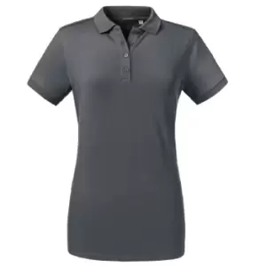 Image of Russell Womens/Ladies Tailored Stretch Polo (S) (Convoy Grey)