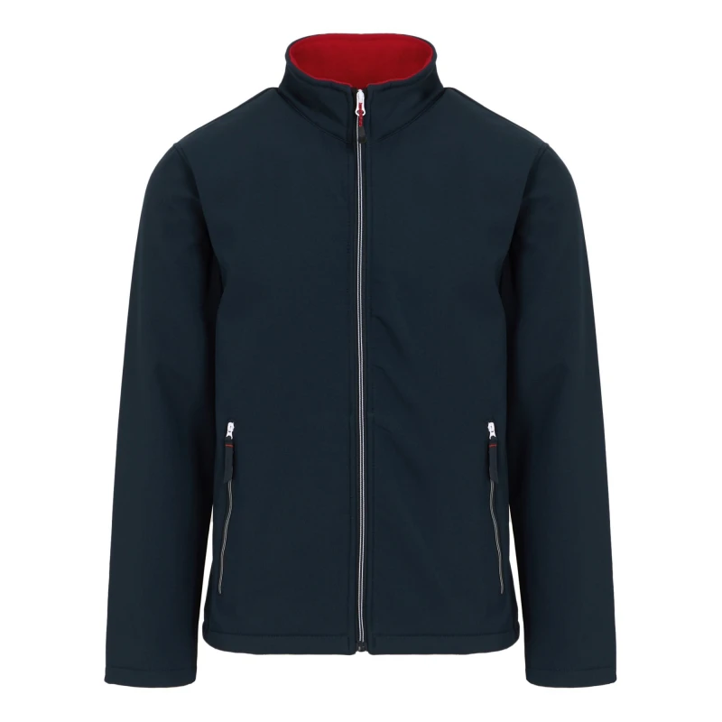 Image of Regatta Professional Mens Plain Double Layered Soft Shell Jacket in Navy Size: Small Navy Male S