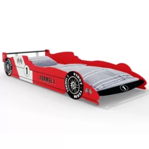 Image of Kids Car Bed F1 Racing Red