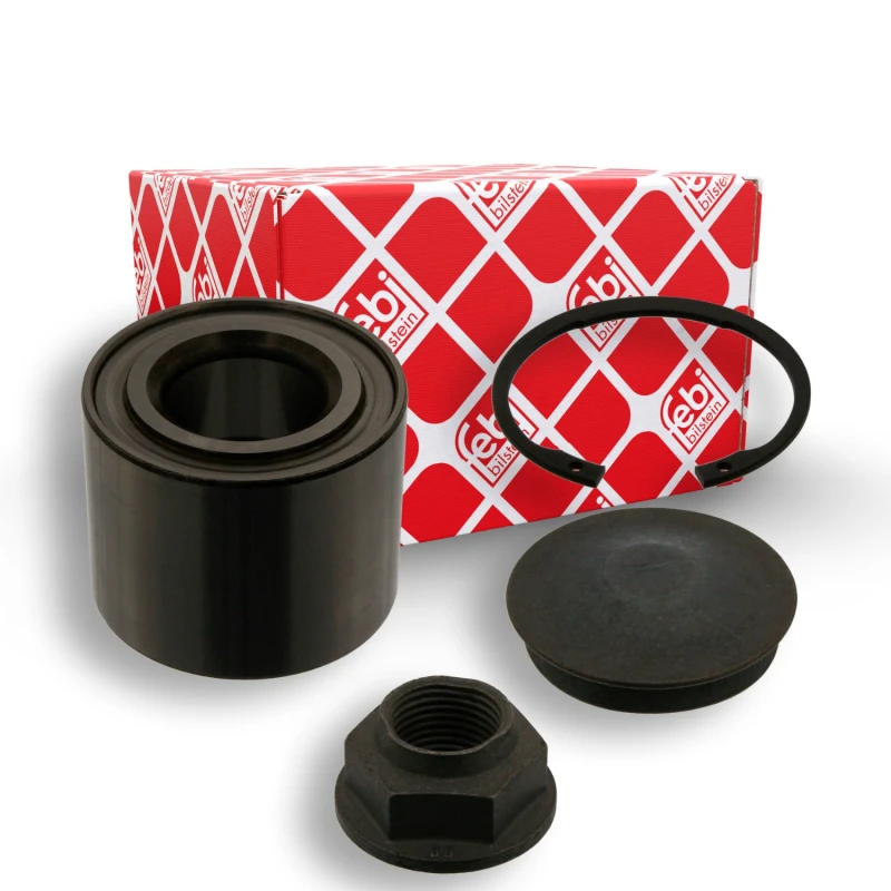Image of FEBI BILSTEIN 39622 Wheel bearing kit Rear Axle Right, with retaining ring Wheel Bearing Kit (654)