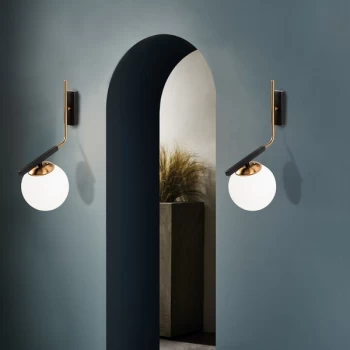Image of Y?ld?z - 4011 Black Antique Wall Lamp