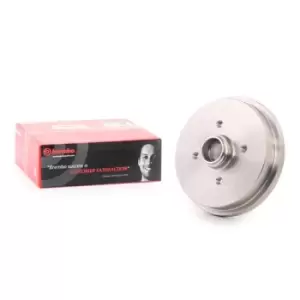 Image of BREMBO Brake Drum VW,AUDI,SEAT 14.3256.10 171501615B,171501615C,191501615B Rear Brakes,Drum Brake 191501615B,171501615A,171501615B,171501615C