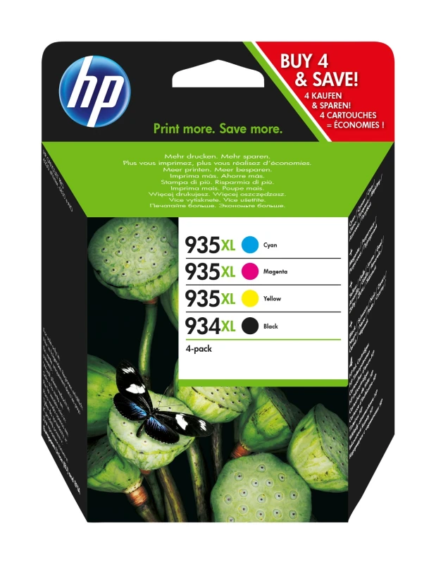 Image of HP X4E14AE/934XL/935 Ink cartridge multi pack Bk.C.M.Y 1000pg + 3x825p