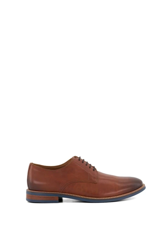 Image of Dune London Stanley Lace Up Derby Shoe Brown WEVFX Male 8,9,10,11,12