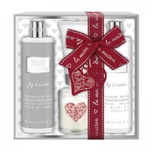 Image of Baylis Harding La Maison Fig Cassis Candle Gift Set