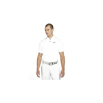 Image of Nike Dri-Fit vapor Textured Polo - White - L Size: Large