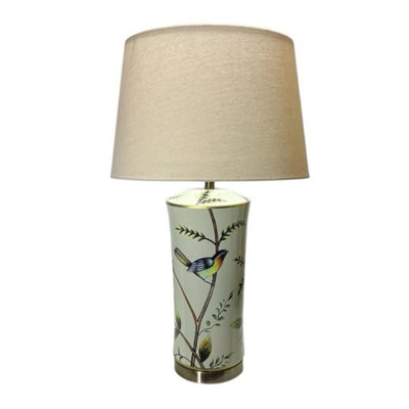 Image of Minster 51Cm Table Lamp And Shade - Ceramic - L19 X W19 X H51 Cm