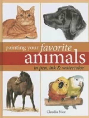 Image of painting your favorite animals in pen ink and watercolor