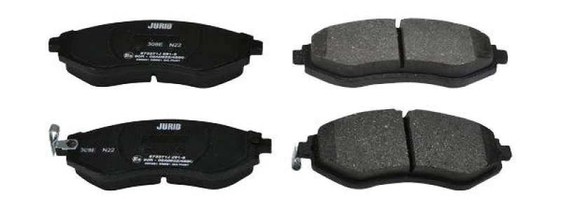 Image of JURID 573371J Brake pad set with acoustic wear warning Brake Pad Set,disc brake (402)