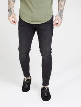 image of SikSilk Skinny Denim Jean - Black