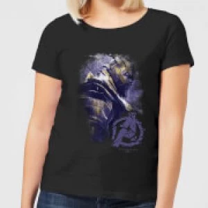 Image of Avengers Endgame Thanos Brushed Womens T-Shirt - Black