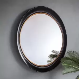 Image of Gallery Direct Fiddock Mirror Black and Gold