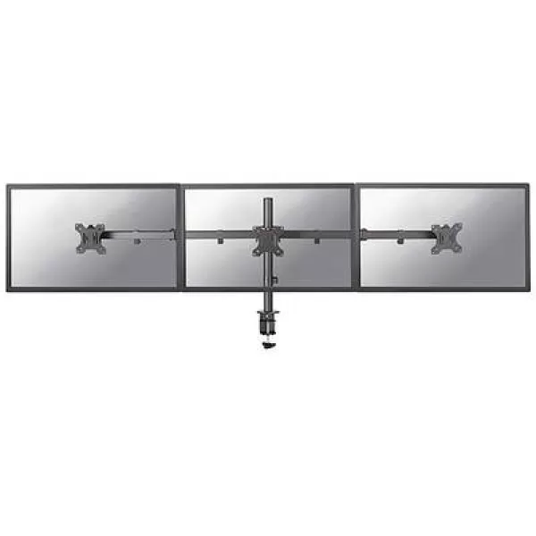 Image of NEWSTAR Triple Desk Mount (Clamp) 10-27'' Black