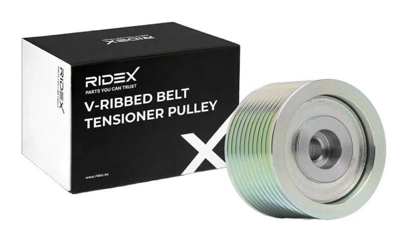 Image of RIDEX 310T0955 Tensioner Pulley Tensioner Pulley,v-ribbed belt (310)