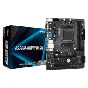 image of ASRock A520M HDVP DASH AMD Socket AM4 Motherboard