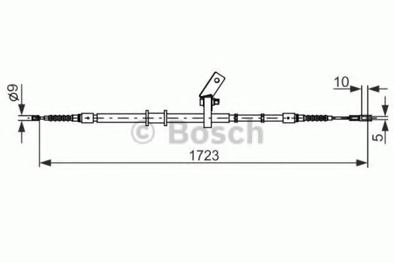 Image of Handbrake cable Bosch 1 987 482 268